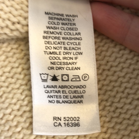 FIRST ISSUE A Liz Claiborne Cream Ramie/Angora Hair Sweater Size XL - Picture 11 of 12